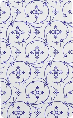 Produktbild von RICOLOR 12076 Frühstücksbrettchen Indisch Blau HPL, 23,5x14,5cm, blau/weiß