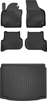 Produktbild von FROGUM Gummimatten Auto Fußmatten + Kofferraummatte für VW Golf Plus 2005-2014