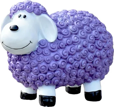 Produktbild von Schaf Lila Gartenfigur 23 cm hoch Deko Figur