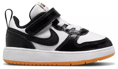 Produktbild von Nike Court Borough Low 2 White Black Kumquat (TD) - EU 27