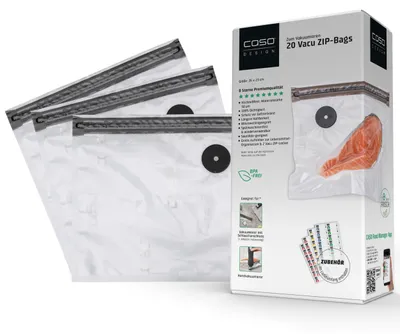 Productafbeelding van caso® 1293 20 caso® Vakuumierbeutel für Lebensmittel Vacu Zip Bags