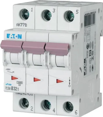 Produktbild von Eaton LS-Schalter 10kA C 32A/3pol 3TE Eaton PLSM-C32/3-MW, 1 Stk.