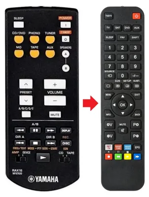 Produktbild von Fernbedienung passend für YAMAHA RAX16 | RX397