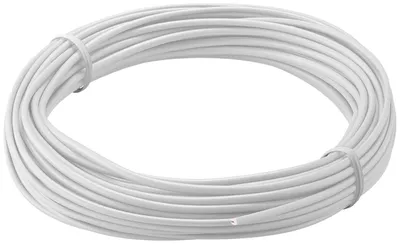 Productafbeelding van goobay koperdraad, geïsoleerd, wit, 1 x 0,14 mm, 10 meter