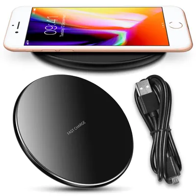 Produktbild von QI Wireless Ladegerät Apple iPhone 8 / Plus Induktiver Lade Charger Ladestation