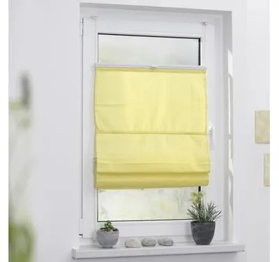 Obrázek produktu pro Římská napínací roleta žlutá 110x130 cm
