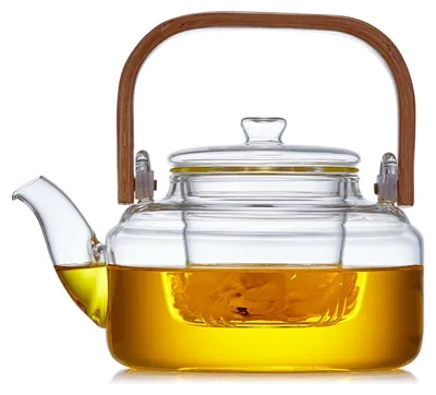 Teekanne mit Teesieb 800 ml, Borosilikatglas, hitzebeständig