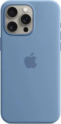 Produktbild von Apple iPhone 15 Pro Max Hülle - Silikon - Soft Case, Backcover - Blau