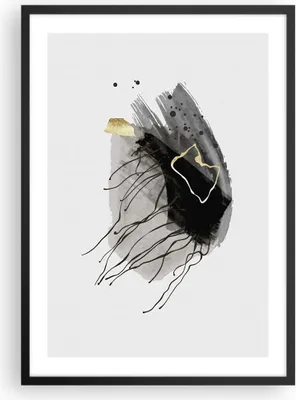 Produktbild von Gerahmtes Poster - Schwarzer Rahmen - Abstraktion dunkel Farben - 50x70 cm - Wand Bild - Wanddeko - Wandbilder - Wandposter - Bilderrahmen - Bilder - Kunstdruck - Wandbild - P2BPA50x70-4337
