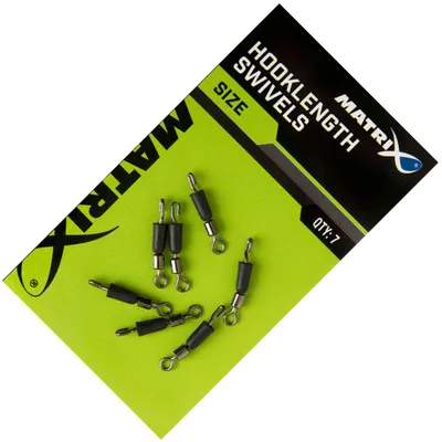 Produktbild von Fox Matrix Hooklength Swivels - 7 Angelwirbel, Größe:18