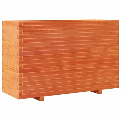 Produktbild von vidaXL Pflanzkübel Wachsbraun 110x40x72 cm Massivholz Kiefer