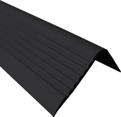 Immagine prodotto di QUEST Binario per scale 70x40 mm, 1,5 m RGPD PVC, bordo antiscivolo per scale, profilo per scale, protezione per scale, nero