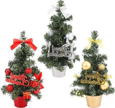 Immagine prodotto di Set decorativo per albero di Natale artificiale, 3 pezzi da 30 cm con decorazioni per feste in casa