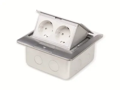 Image de LEDmaxx ALU1X2S Prise de sol IP20, aluminium, 230 V, 2000 W