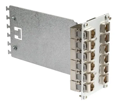 Produktbild von Moduleinschub 3HE/14TE für 12 x SC -- Duplex, unbestückt