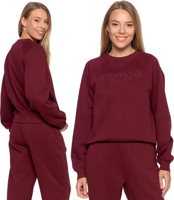 Produktbild von Damen Sweatshirt Kapuzenbomber Schlicht Mit Stehkragen Ohne Kapuze Moraj S L