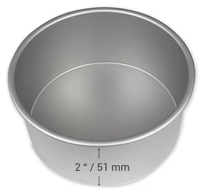 Zdjęcie produktu dla PME Round Cake Pan, Forma do ciasta, Okrągły, Płaska powierzchnia, Szary, Aluminium, 203 mm