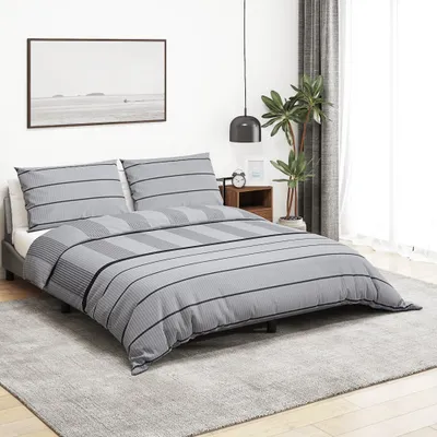 Produktbild von CLORIS Bettwäsche-Set Grau 200x220 cm Baumwolle - Bettwäschen LL0000255527