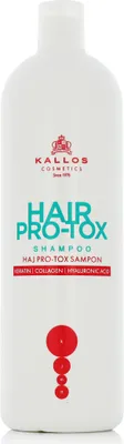 Produktbild von Kallos KJMN Hair Pro-tox Shampoo with Keratin, 1000 ml, Shampoo, Professionell, Unisex, Split hair, beschädigtes Haar, trockenes Haar, Dünnes Haar, Geschwächtes Haar, Feuchtigkeitsspendend, Ernährung, Glanz
