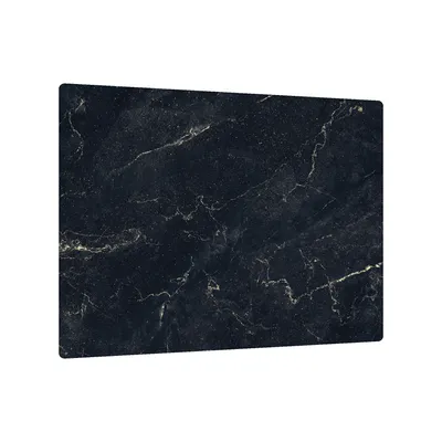 Zdjęcie produktu dla Szklana deska ochronna CZARNY MARMUR 60x52cm deska do krojenia kuchenna płyta ochronna taca szklana