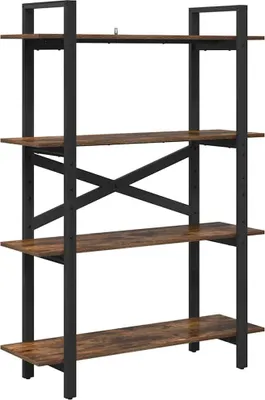Obrázok produktu pre vidaXL Údená dubová knižnica 100 x 33,5 x 140 cm materiál na báze dreva