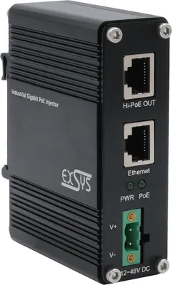Obrázek produktu pro Exsys EX-60310 PoE+ Gigabit Injektor 60W - 1 Gbps