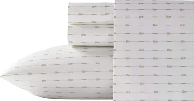 Productafbeelding van Bahama Ananas Pinstripe Sheet Set, Groen, Queen