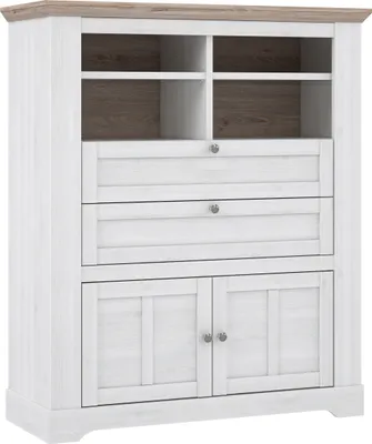 Obrázek produktu pro Nábytek24 Komoda Iloppa Tiqk425 Highboard 115,3 X 136,1 X 44,3 cm Skříň do obývacího pokoje