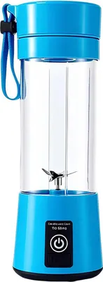 Produktbild von Avizar, Tragbarer Mixer 380ml wiederaufladbar für Smoothies, Blau