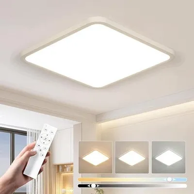 Zdjęcie produktu dla Lampa sufitowa LED 48W 4800LM 6500K kwadratowa wodoodporna IP44 łazienka