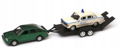 Produktbild von Welly Polonez Fiat 125p Abschleppwagen Polizei Modellauto Weiß