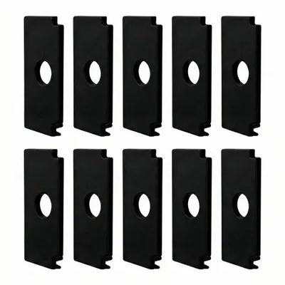 Produktbild von MasterLED 10er Set Endkappen Schwarz für GK 20mm LED Trockenbau-Profil mit Kabeldurchlass