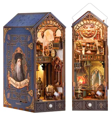 Immagine prodotto di Puzzle in legno 3D, libreria decorativa, kit di modellismo, per adulti