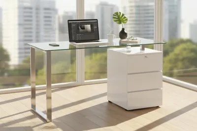 Produktbild von Schreibtisch Computertisch PC Büro Tisch Arbeitstisch Bürotisch "Cinty"