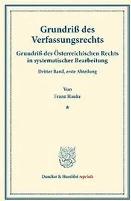 Produktbild von Grundriß des Verfassungsrechts.