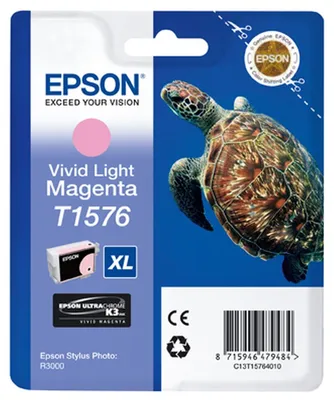 Image de Epson T1576 - Cartouche d'encre / Magenta clair (26 ml)