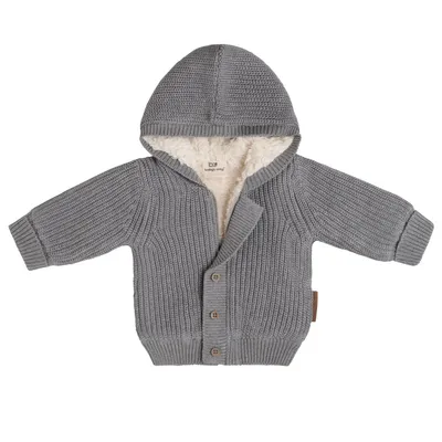 Image de Baby's Only Kapuzenjacke teddyfutter Soul grau - 74 Grau