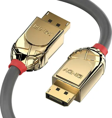 Imagen del producto de Cable DisplayPort Lindy 36296, línea Gold, 4K60Hz, 10 metros