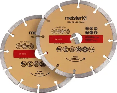 Produktbild von Meister Diamant Trennscheibe 2-teilig Ø 150 x 22,23 mm