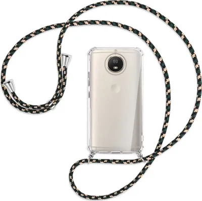 Produktbild von Handykette Backcover-Schutzhülle mit Band (Metall silberfarben) für Motorola Moto G5S - camouflage