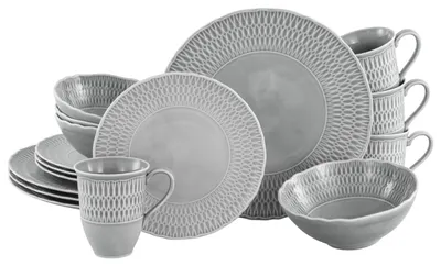 Zdjęcie produktu dla CreaTable, 33088, Sofia Stone, zestaw 16-elementowy, porcelana