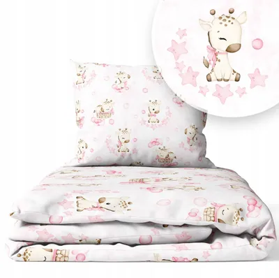 Immagine prodotto di Set Biancheria da Letto per Lettino 90 × 120 cm + Federa 40 × 60 cm – 100% Cotone per Neonato e Bambino