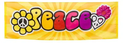 Productafbeelding van Banner voor feestdecoratie, 74 x 220 cm van polyester