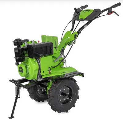 Image de Motoculteur Diesel Moteur 7 CV 246 cm3 Motobineuse avec fraises et butteur Démarrage électrique VITO