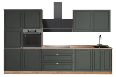 Zdjęcie produktu dla Zabudowa kuchenna Vicco Fame-Line Green Gold Country/Dąb goldkraft 340 cm, BP Dąb, Model 64601