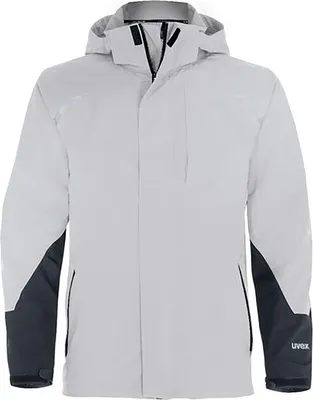 Produktbild von Uvex 8874111, Jacke, Mann, Schwarz, Weiß, L, 4 Taschen, Reißverschluss