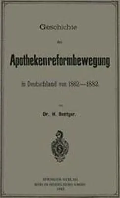 Immagine prodotto di Geschichte der Apothekenreformbewegung in Deutschland von 1862-1882