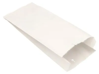 Image de PAPSTAR Sachets en papier à soufflets Dimensions : (L)150 x (P)70 x (H)350 mm blanc 1.000 pièces