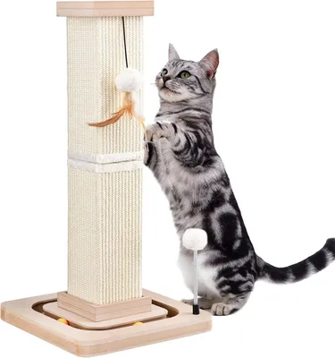 Image de Arbre à chat Kratzbaum, 67 cm, en sisal, avec jouet suspendu, pour chats