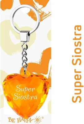 Produktbild von Schlüsselanhänger „Super Schwester“ – Be-Happy Gifts